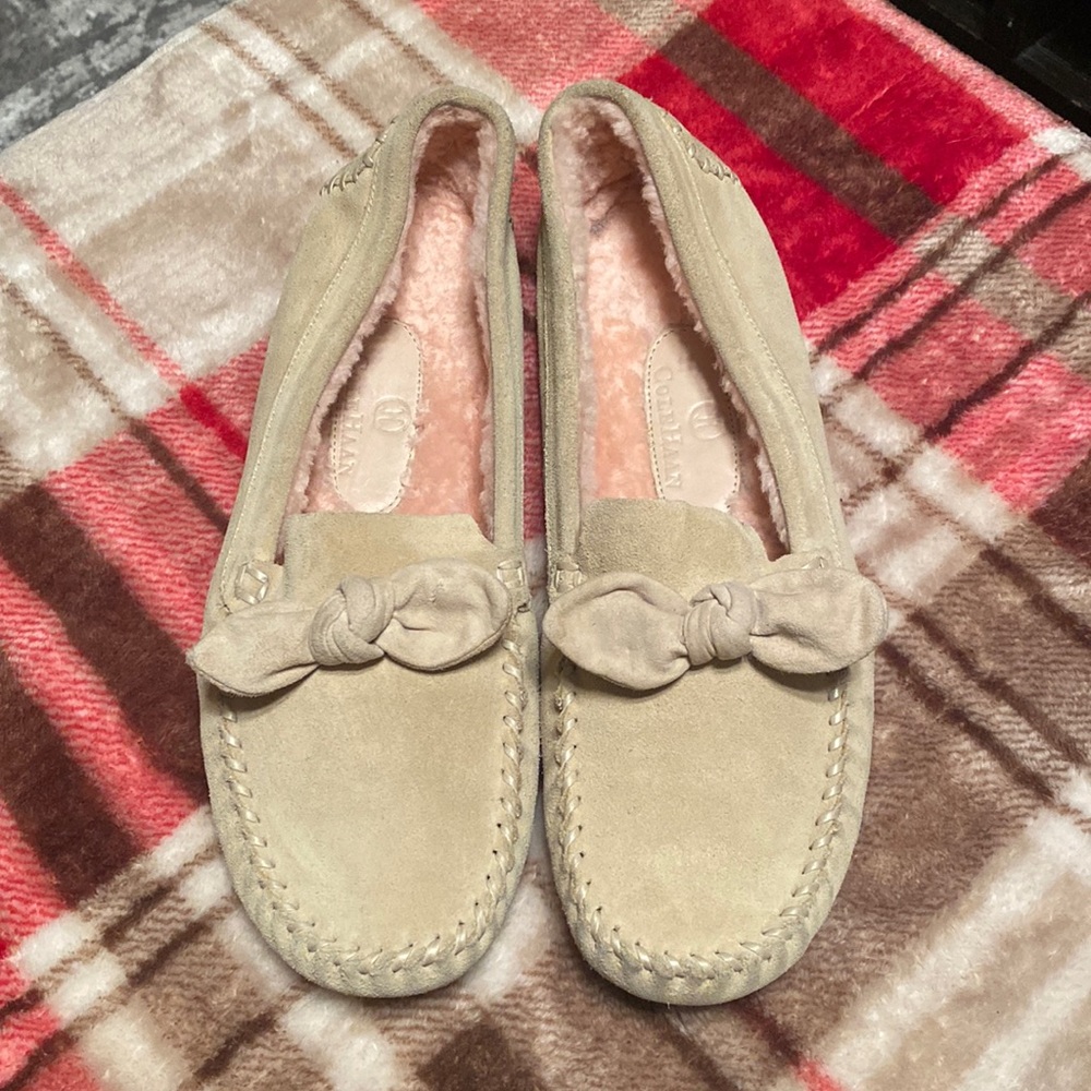 Cole Haan Tan Suede Loafers